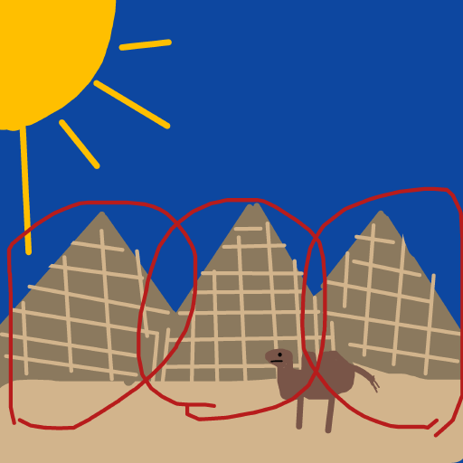 Pyramid drawing by brush-star-site