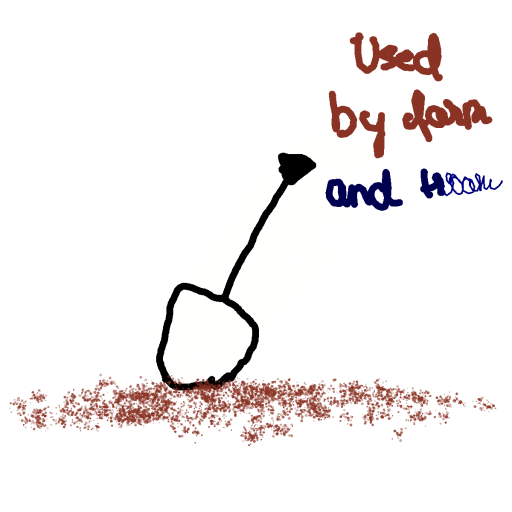 Shovel drawing by pearl-odd-tech