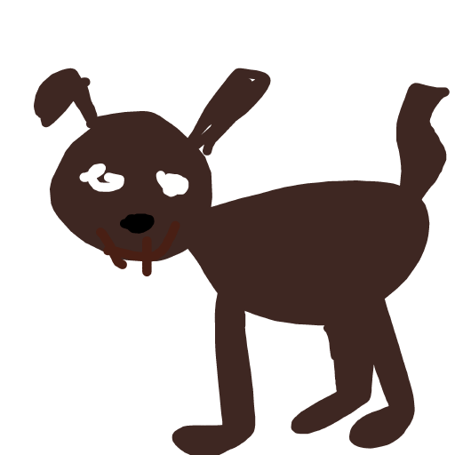 Dog drawing by Gabriella