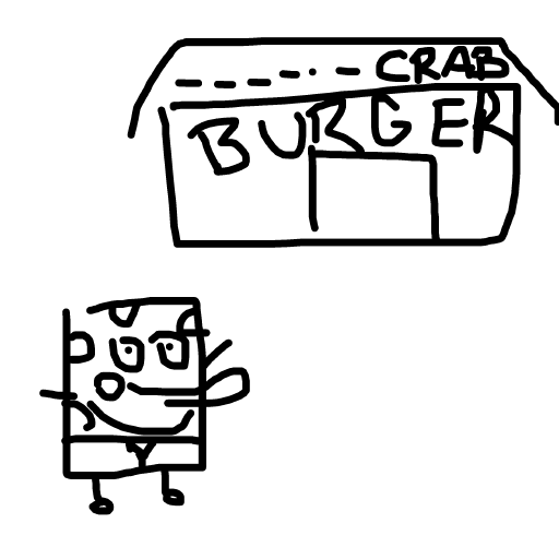Krusty drawing by isi