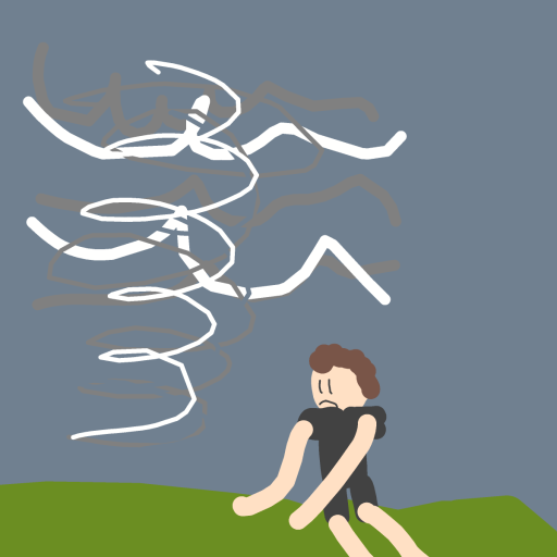Tornado drawing by Fih