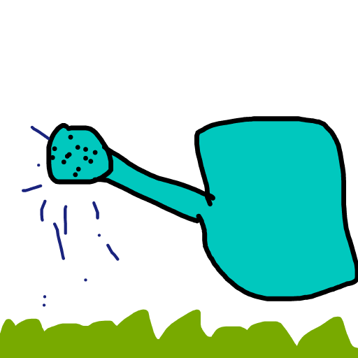Watering Can drawing by louie
