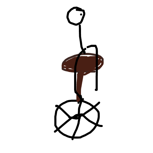 Unicycle drawing by bronze-lucky-blade