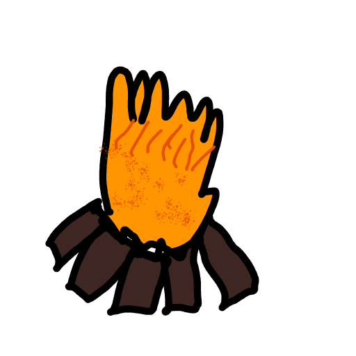 Campfire drawing by Almog