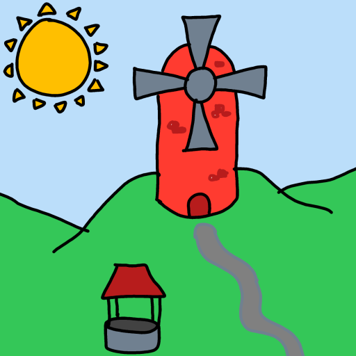 Windmill drawing by conn0rr