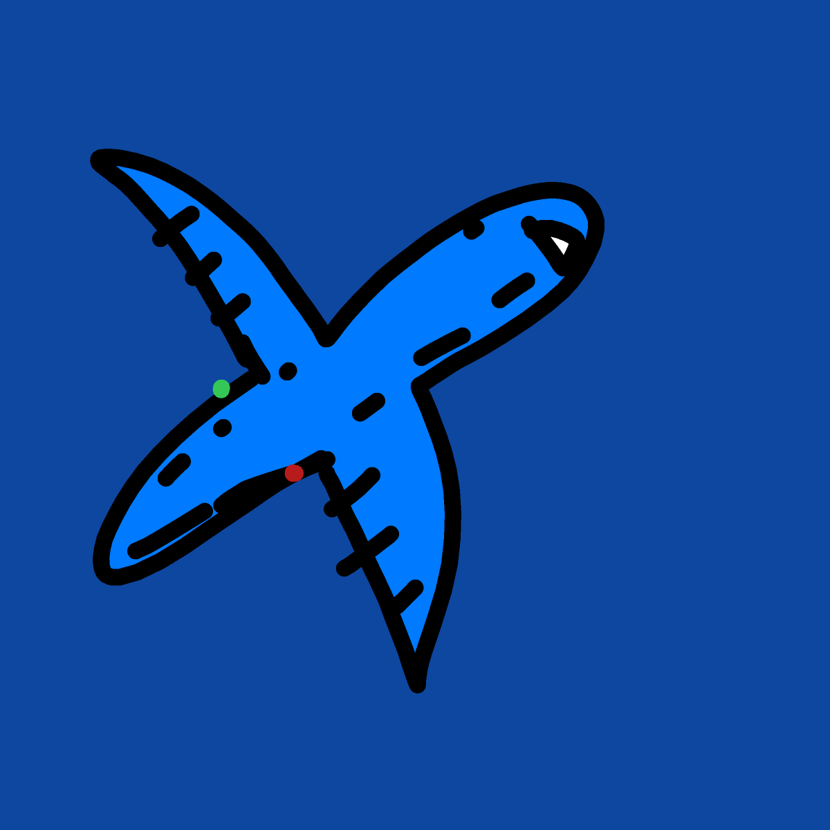 Airplane drawing by Marcos