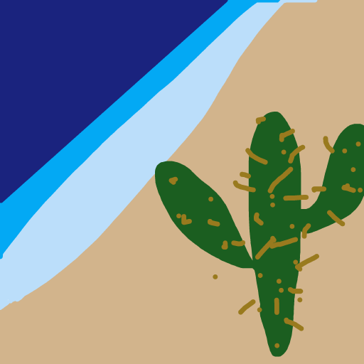 Cactus drawing by vivid-color-style