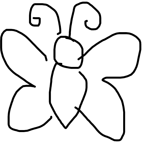 Butterfly drawing by pikapikachuu