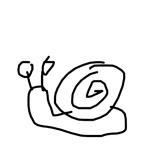Snail drawing by dawn-omega-bard