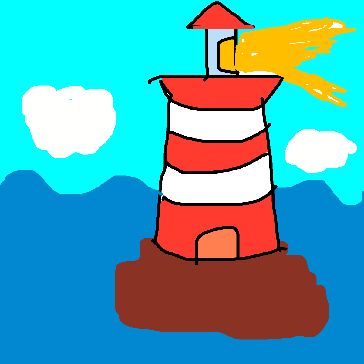 Lighthouse drawing by mikestam195