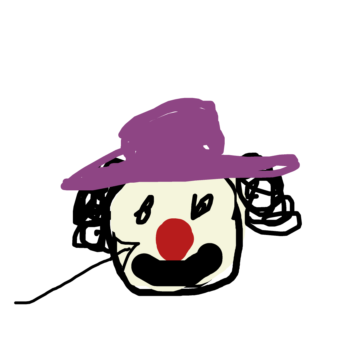 Clown Nose drawing by amber-star-type