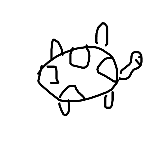Turtle drawing by plus-wind-arrow