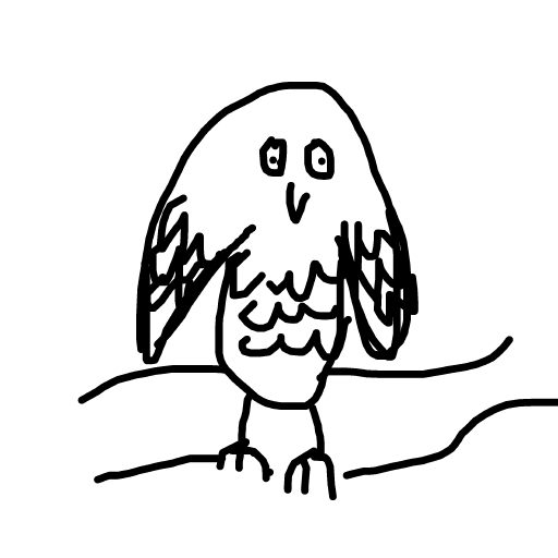 Owl drawing by lottchen