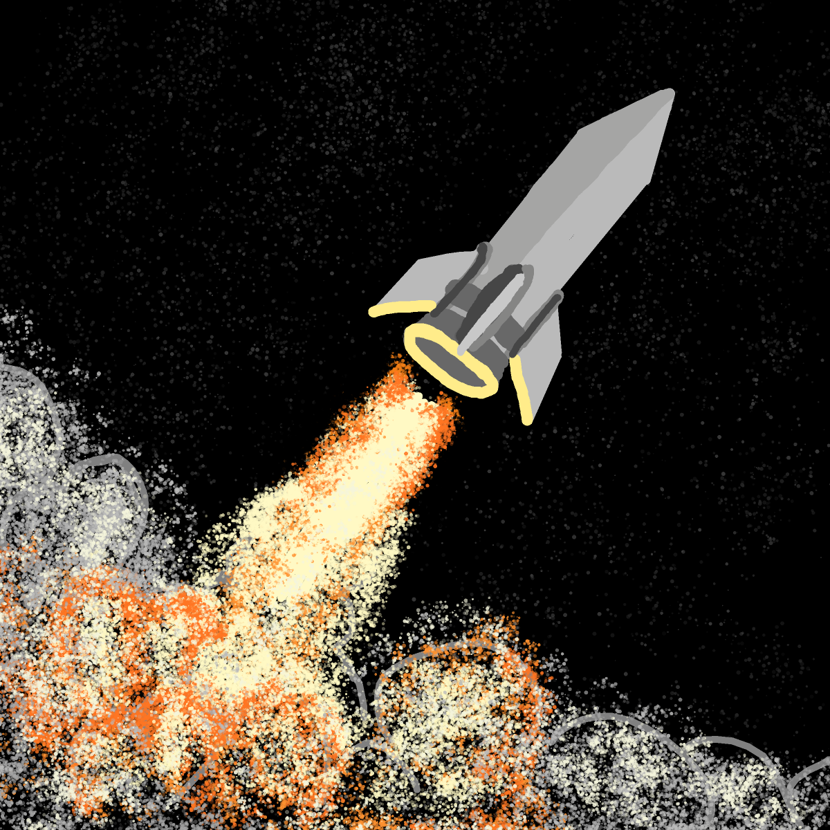 Rocket drawing by foster