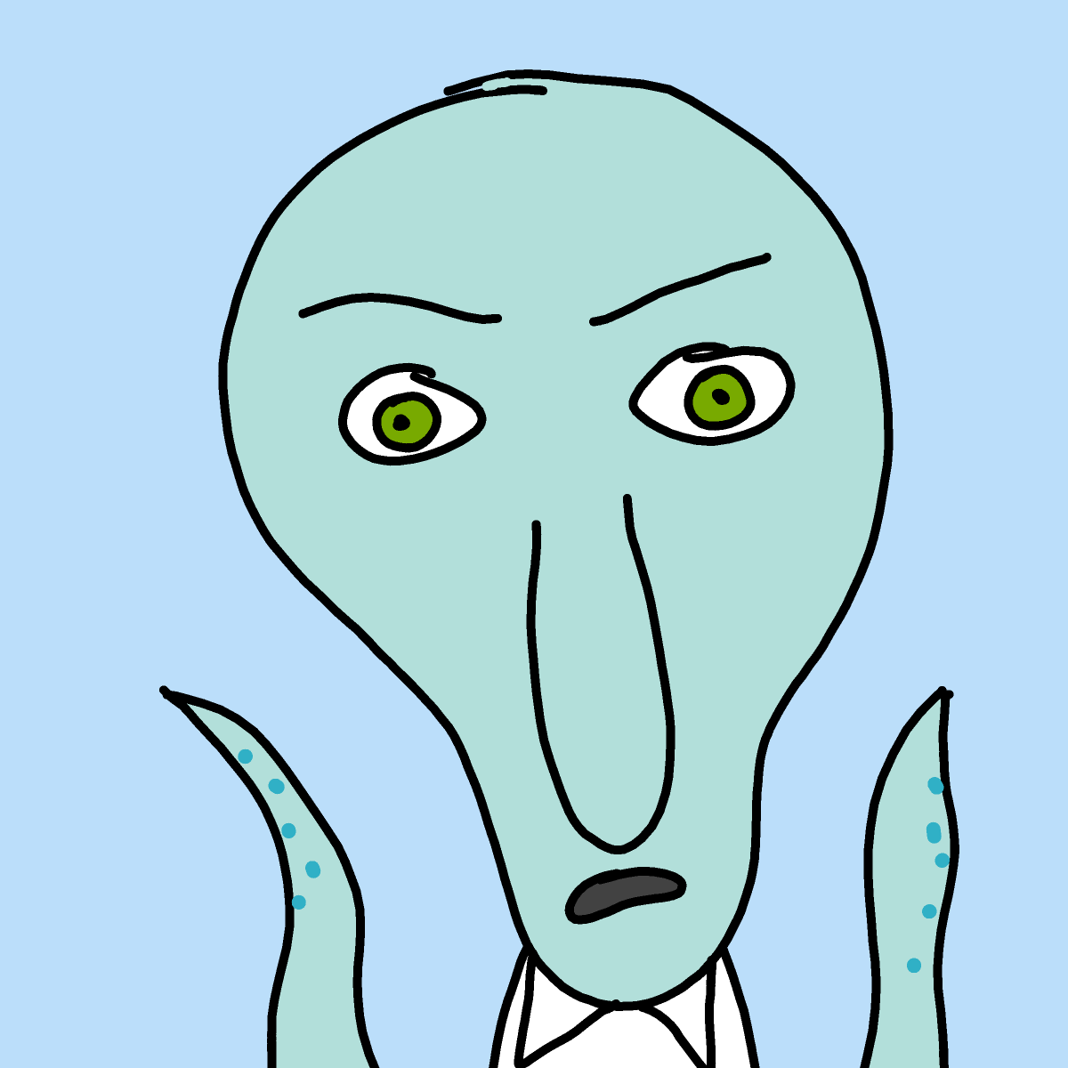 Squidward drawing by conn0rr