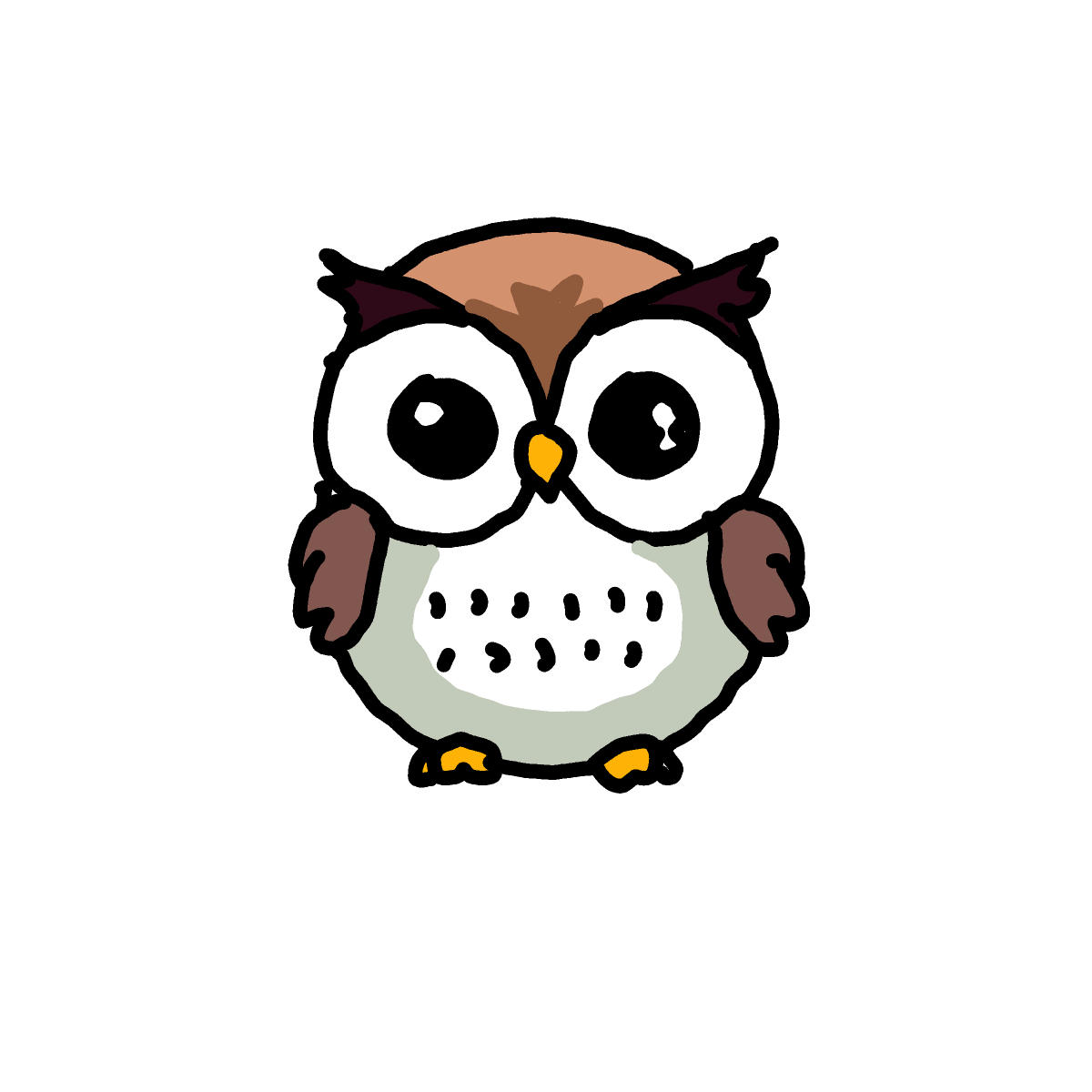 Owl drawing by Guardianoflives