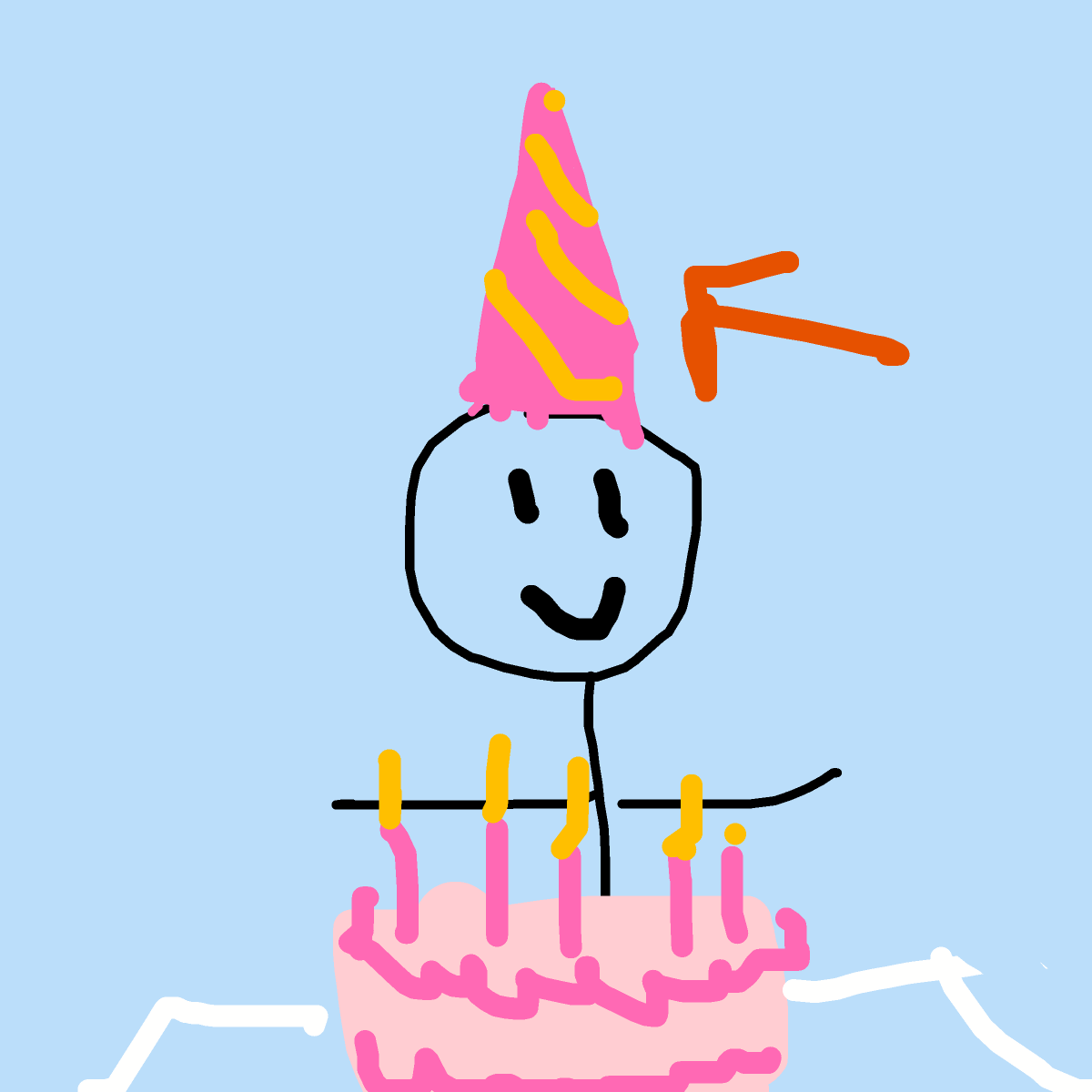 Party Hat drawing by audiblysticky