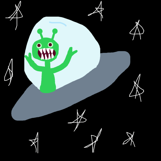 UFO drawing by angel