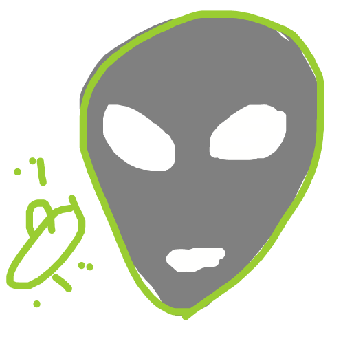 Grey Alien drawing by vale