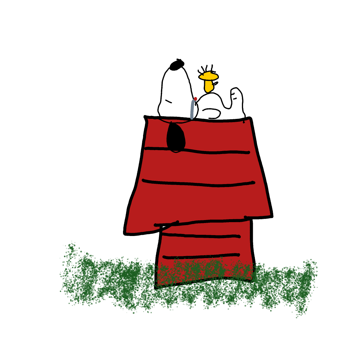Snoopy drawing by Shandi
