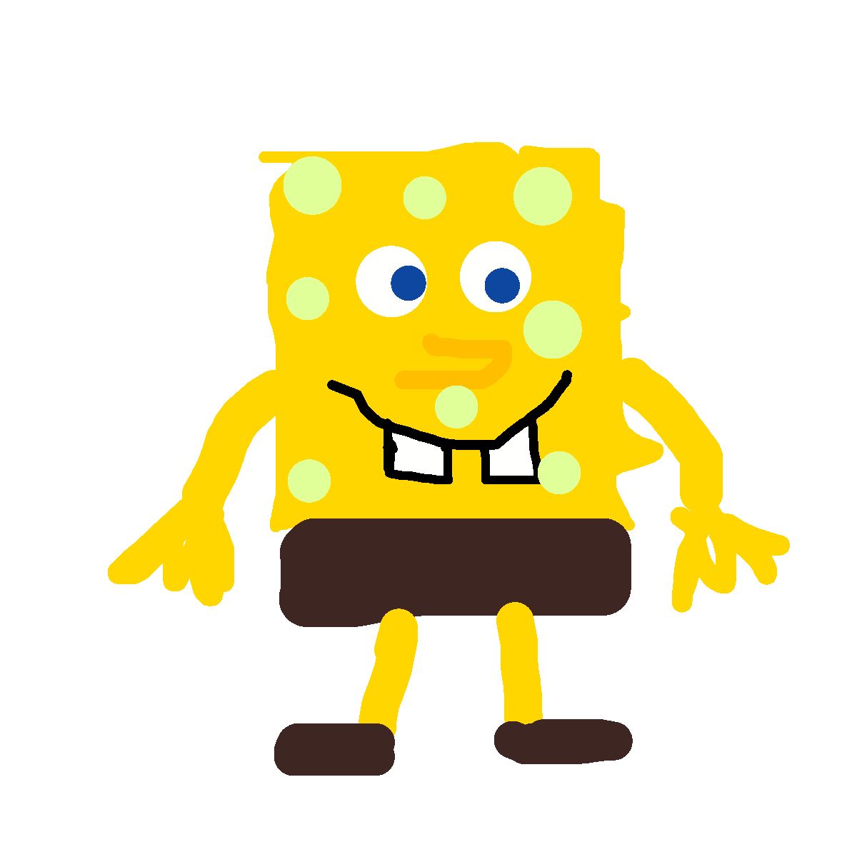 SpongeBob drawing by lucky-bold-valor