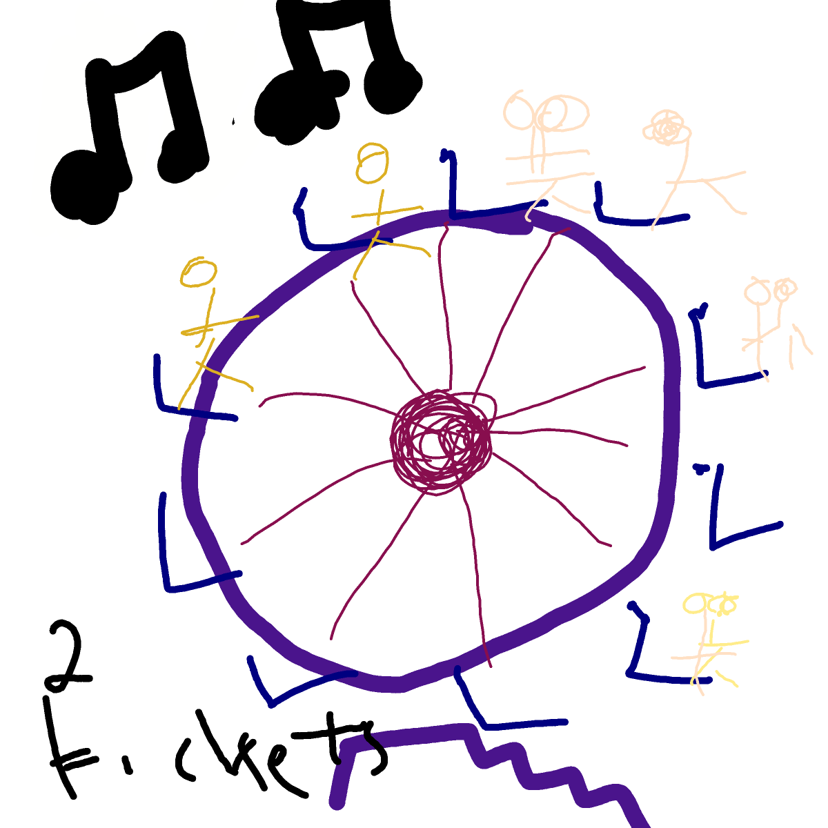 Ferris Wheel drawing by coal-mild-peace