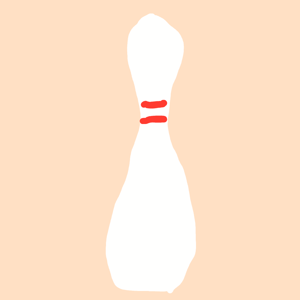 Bowling Pin drawing by Guardianoflives