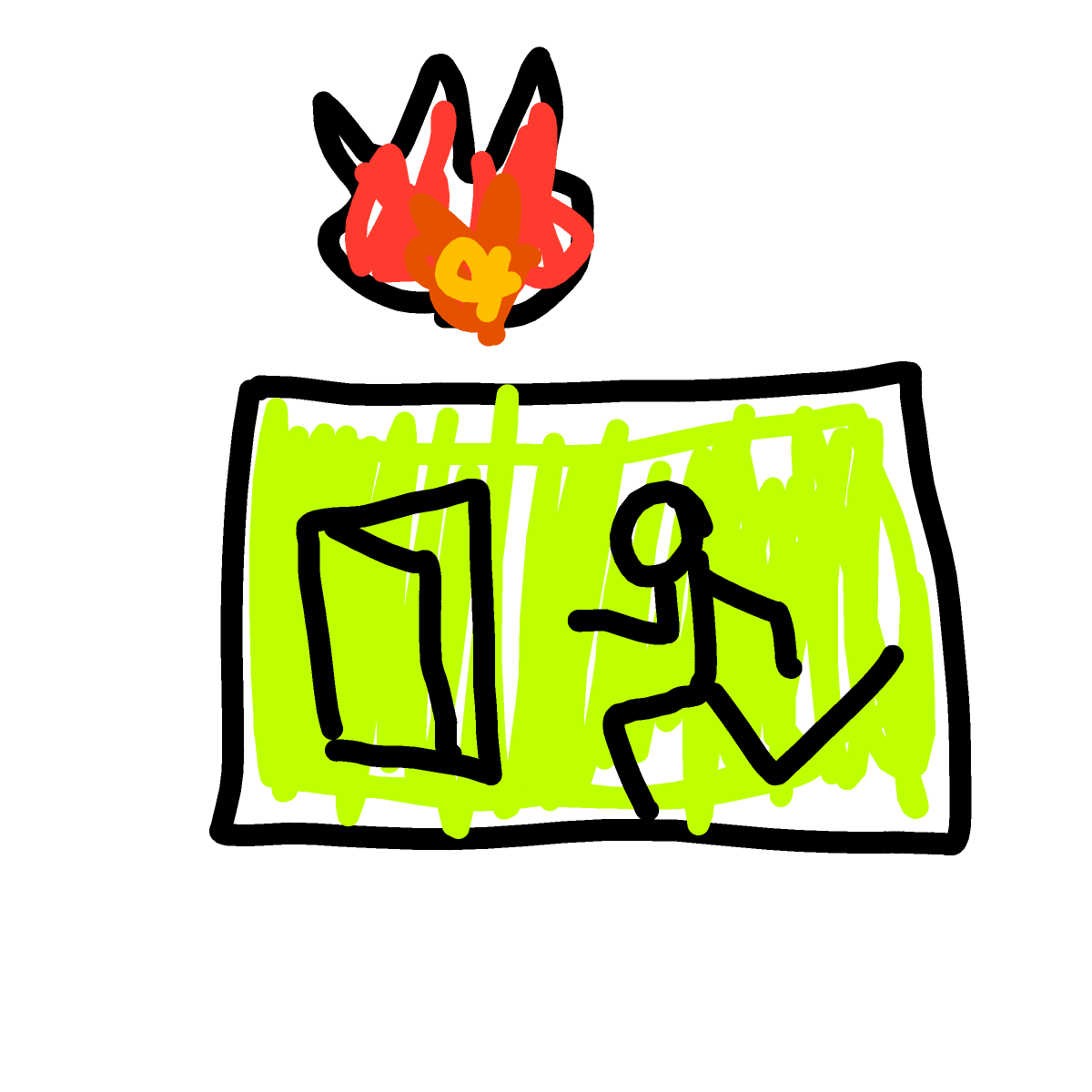 Fire Escape drawing by Fejlkode