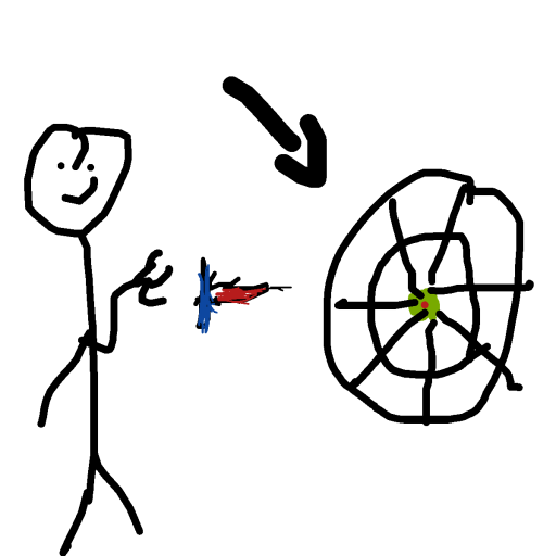 Dart Game drawing by el fardoni
