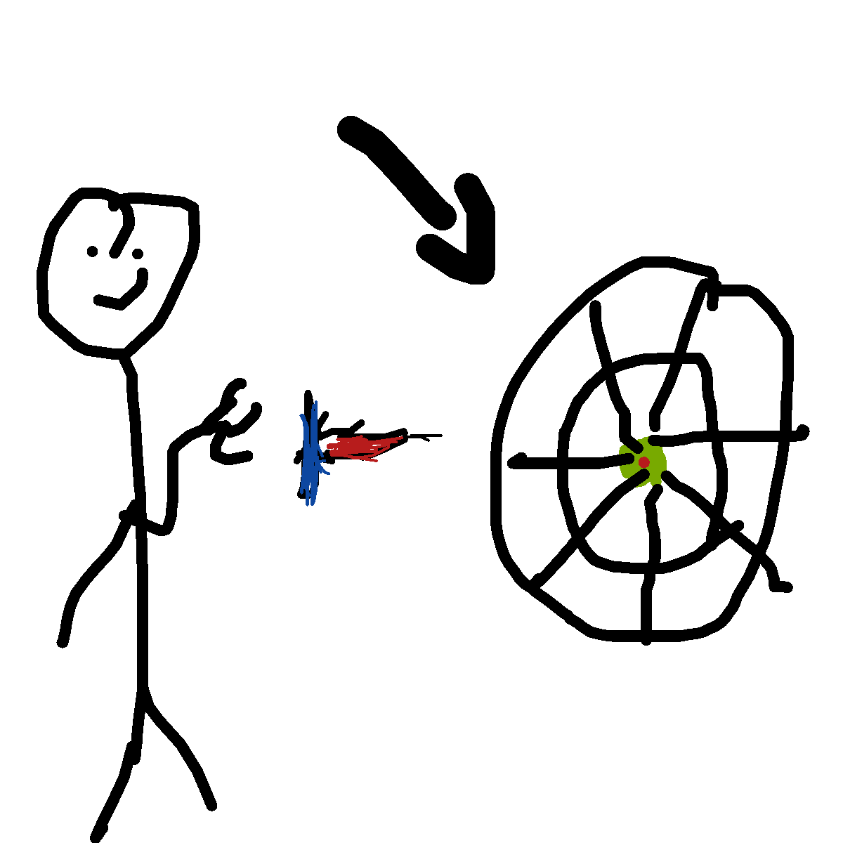 Dart Game drawing by el fardoni