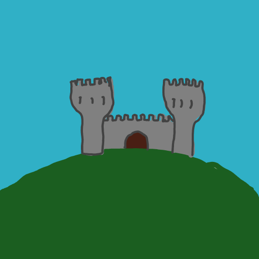 Castle drawing by Guardianoflives