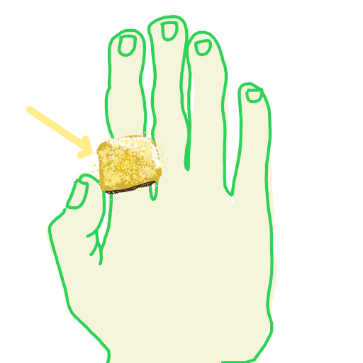 Gold Ring drawing by asteria