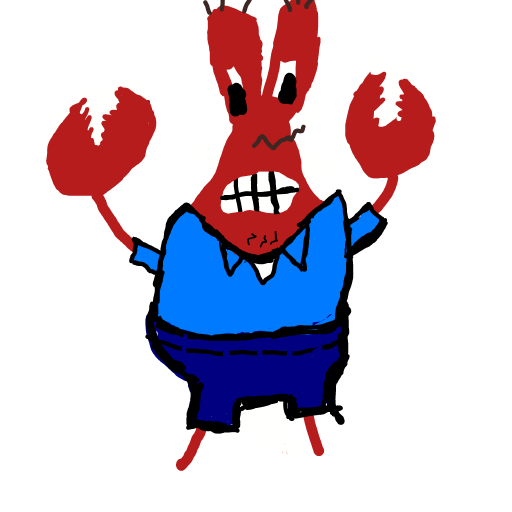 Mr Krabs drawing by last-dark-might
