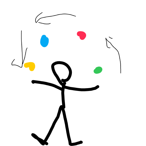 Juggler drawing by pearl-warm-king