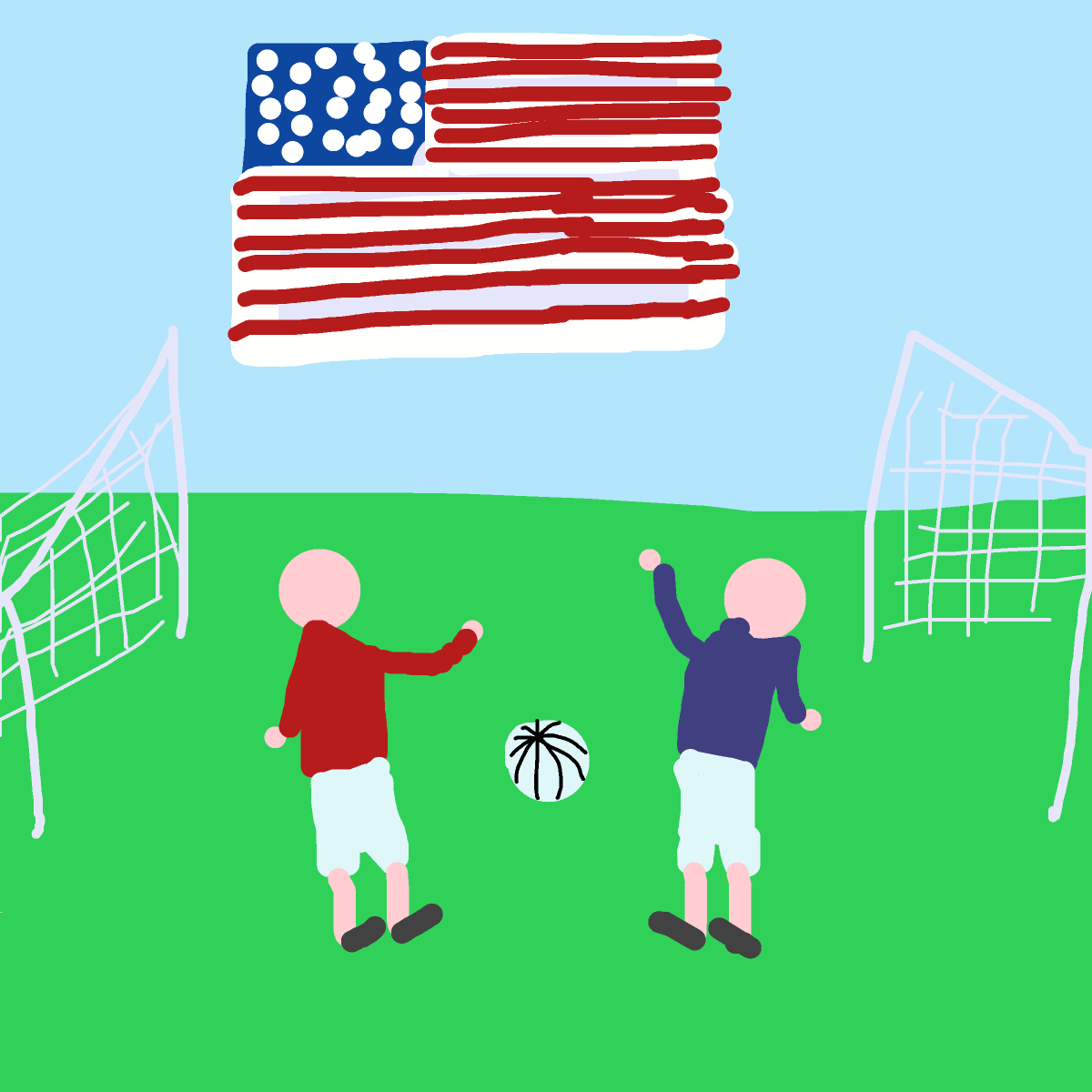 Soccer drawing by lindsay-alice