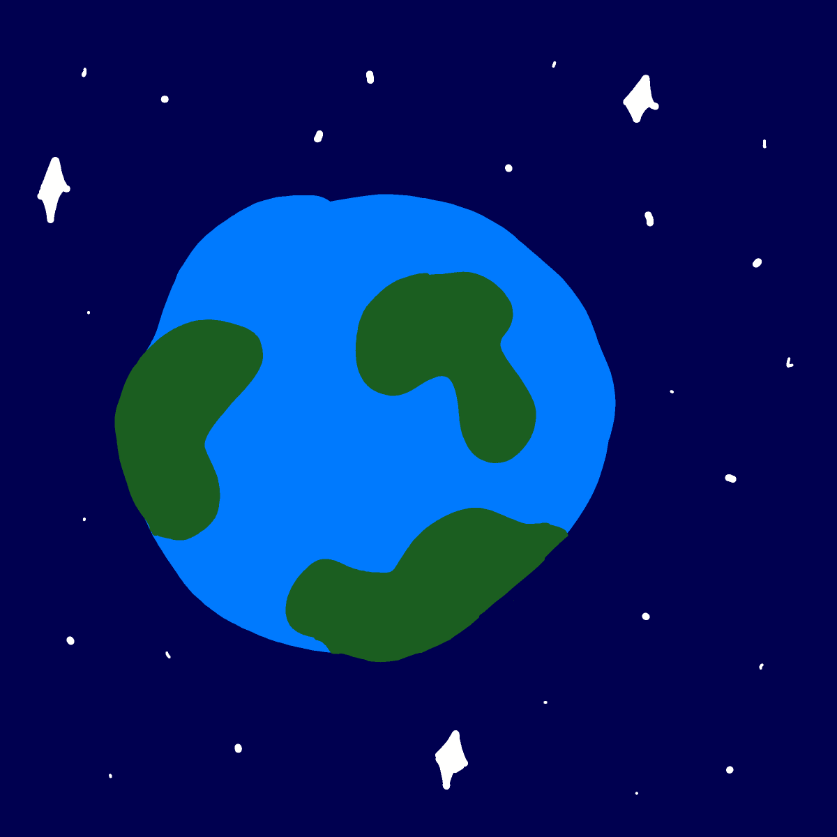 Earth drawing by 1singular_sensation