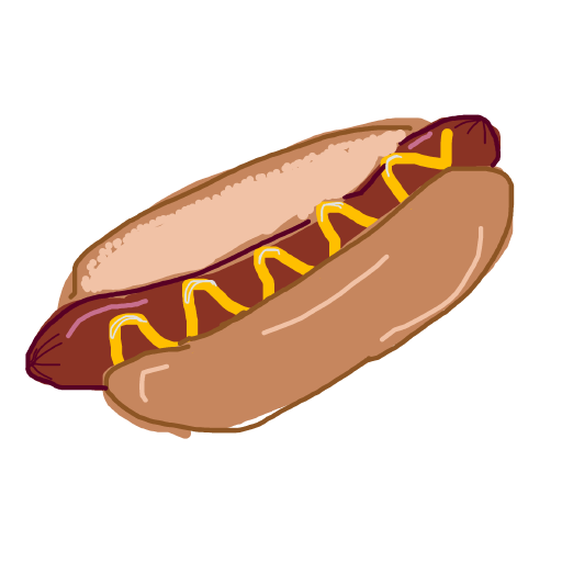 Hot Dog drawing by piratedgender