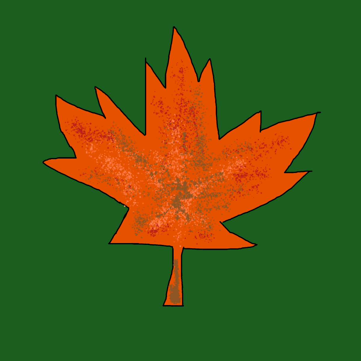 Maple Leaf drawing by krissywissy
