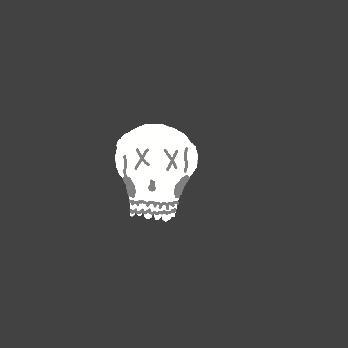 Skull drawing by godor
