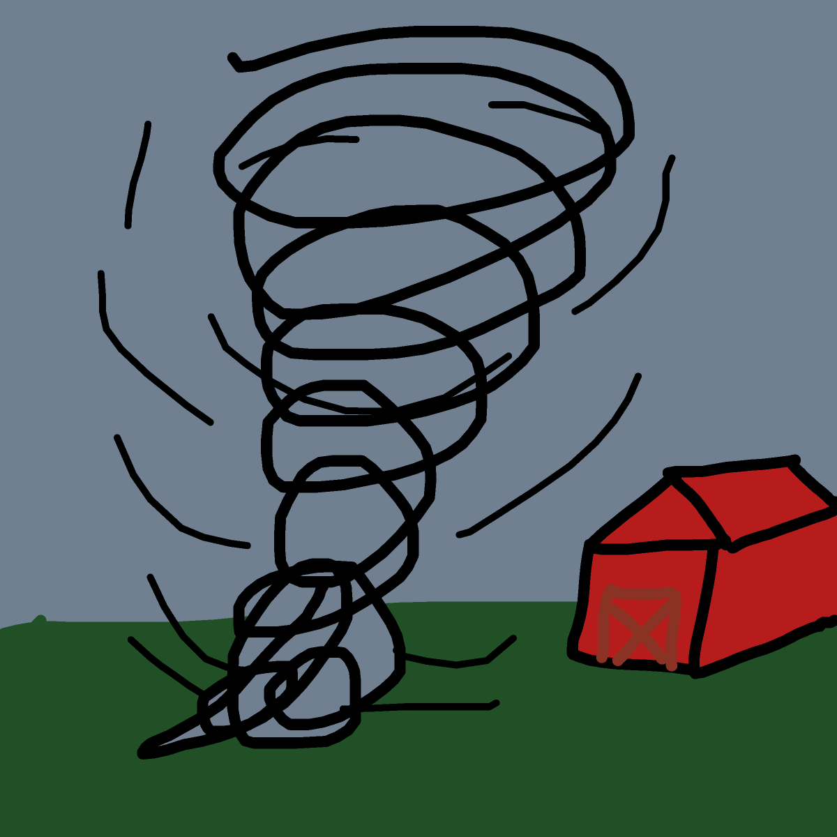 Tornado drawing by hatben