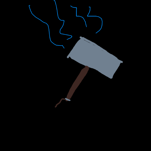 Mjolnir drawing by real-steel-code
