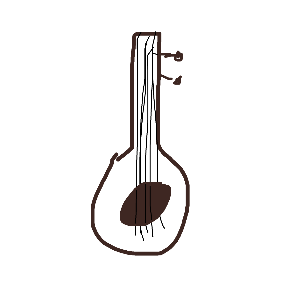 Guitar drawing by jester