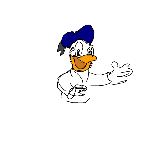 Donald Duck drawing by plus-gamma-rebel