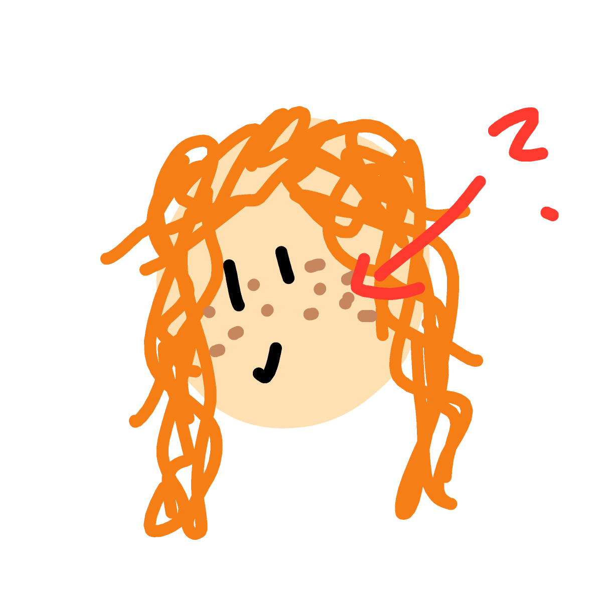 Freckles drawing by kckitty