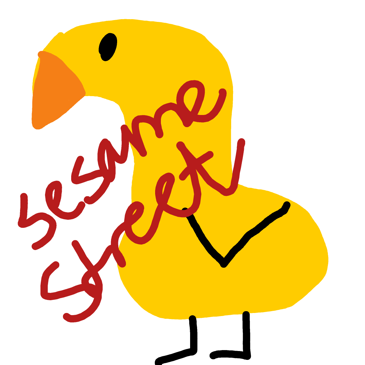 Big Bird drawing by sonic-amber-way