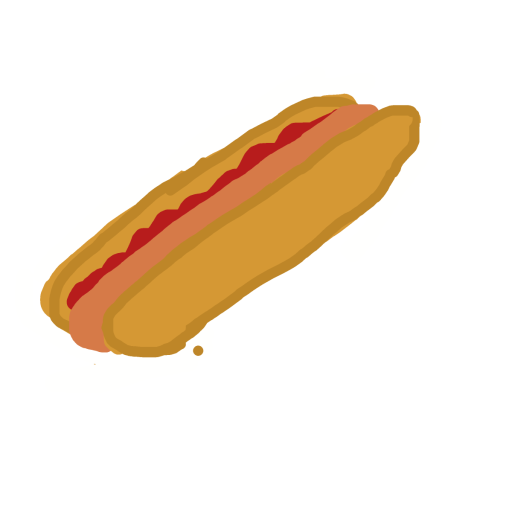 Hot Dog drawing by madsblazin