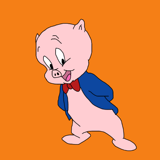 Porky Pig drawing by carla