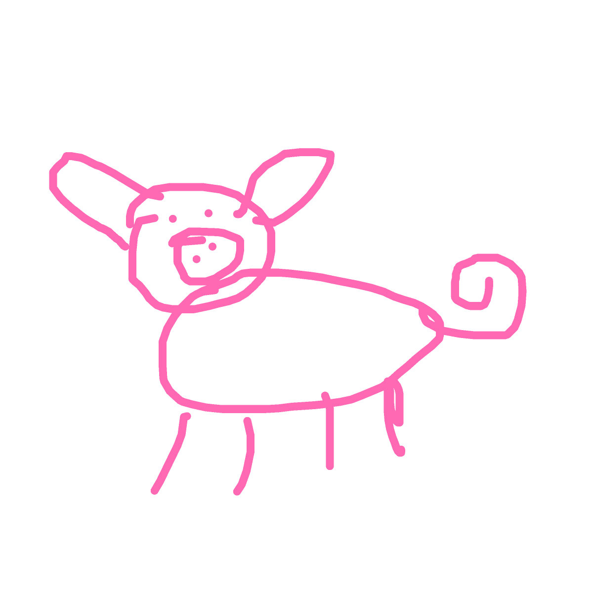 Pig drawing by rose