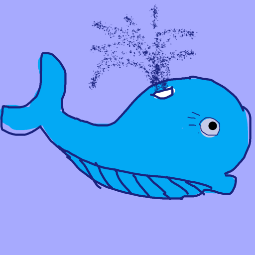 Whale drawing by krissywissy