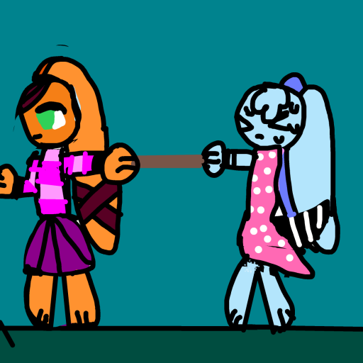 Tug of War drawing by color-snow-master